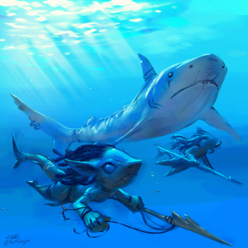 tealfuleyes - Daily Imps 35 - Shark Imps for Mermay