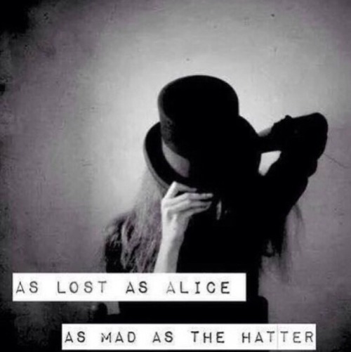 Image result for as lost as alice as mad as the hatter