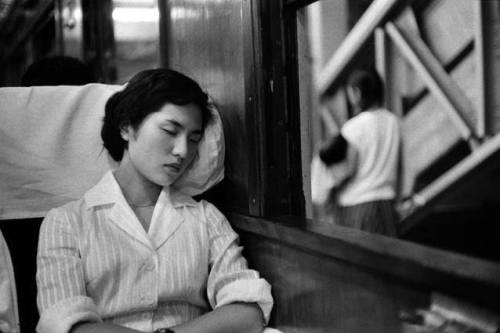 last-picture-show - Marc Riboud, Young Girl in a Train, Japan,...