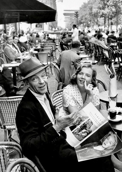 summers-in-hollywood:Fred Astaire with his daughter,...