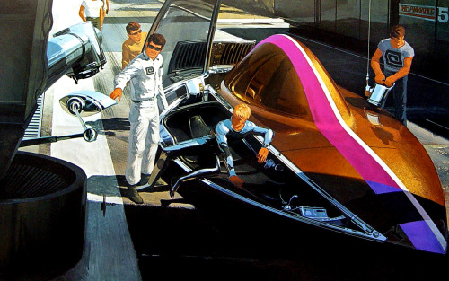 mechanicalclavicle:Retro futurist vehicle concept designs by...