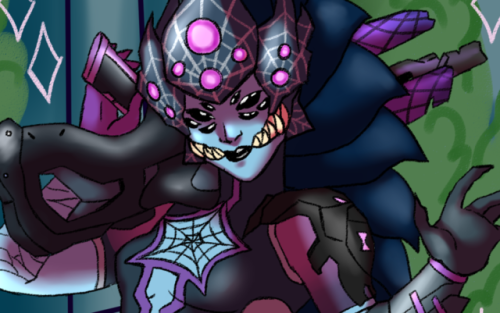 destinytomoon - I decided to redesign Widowmaker spider skin so...