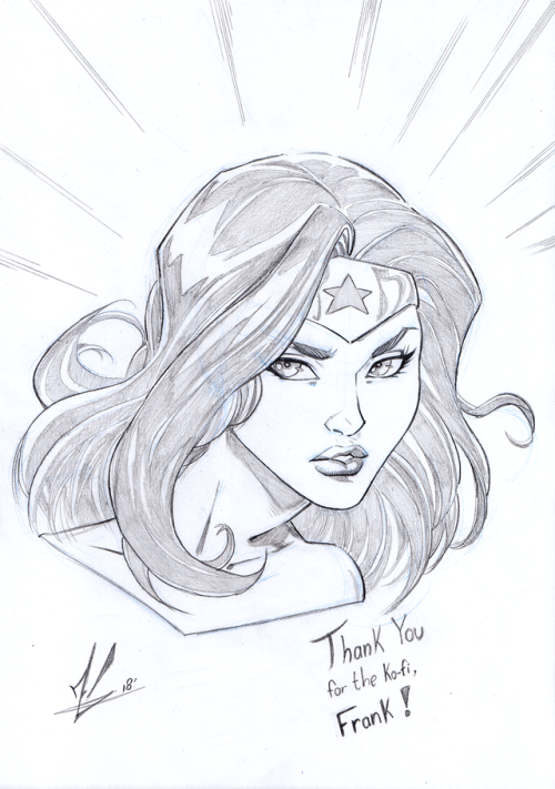 marc-f-huizinga - Back-to-back Wonder Woman Ko-fi sketch! This...
