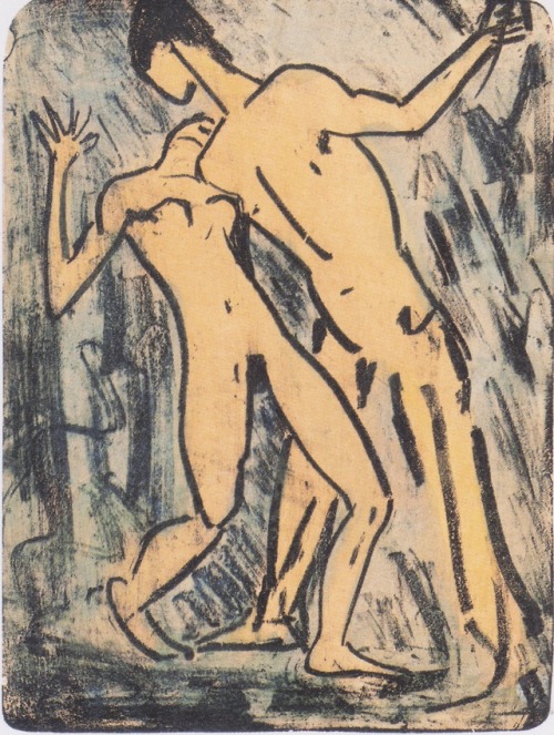 expressionism-art - Der Mord, 1912, Otto MuellerSize - 32.6x43.3...