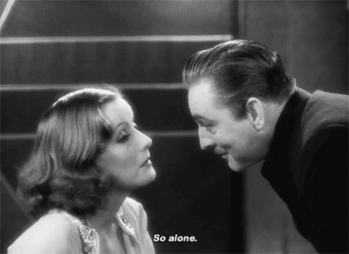 allgarbo:Greta Garbo and John Barrymore in Grand Hotel, 1932. 