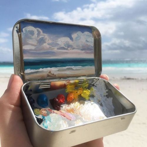 culturenlifestyle:Stunning Miniature Landscape Paintings on...