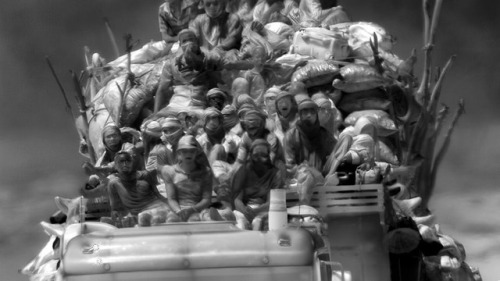 In Richard Mosse’s “Incoming”, the artist follows migrants with...
