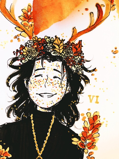 juliettelime - inktober day 6the leaves are changing and falling...