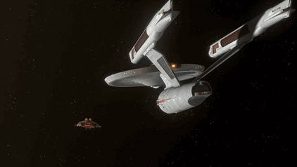 spockvarietyhour - Enterprise against an intruder