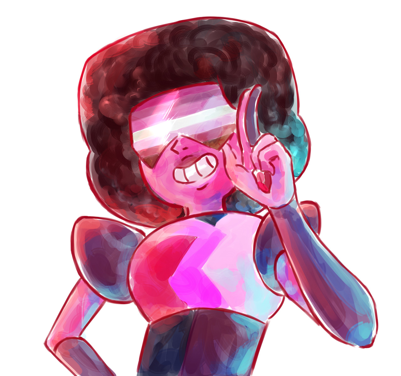 I couldn’t stop looping “stronger than you” and this just…happened? Garnet wishes you all a month full of gay, acceptance and love!!! ｡.｡:+♡*♥ (if by any chances anyone wants a garnet w a different...