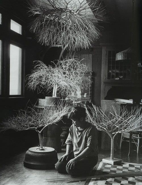 nobrashfestivity - Ruth Asawa  with her sculptures (and family),...