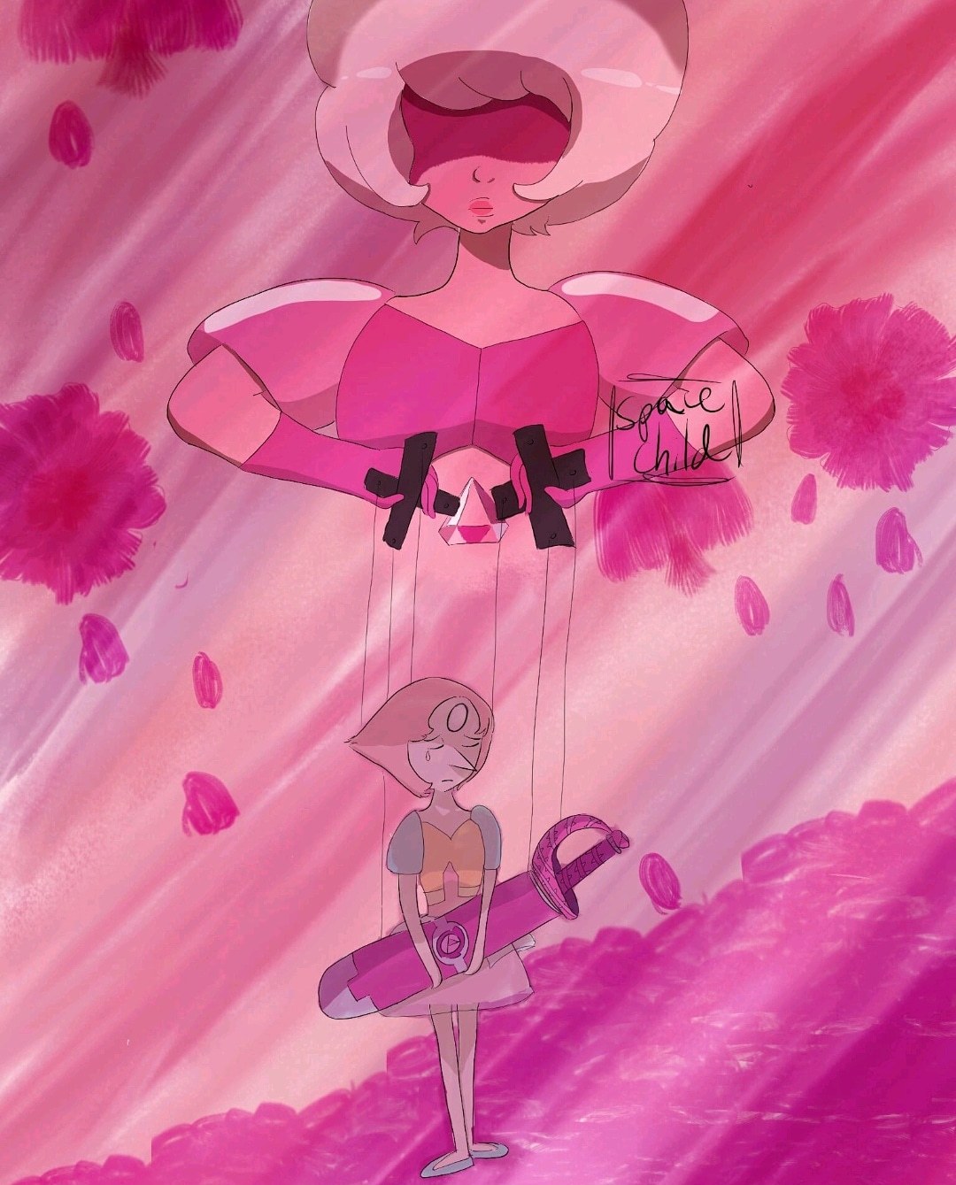 Maybe little late for single pale rose art, but whatever