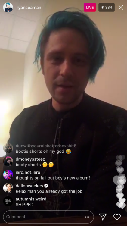 ryanandjon - Dallon’s comments on Ryan’s livestream