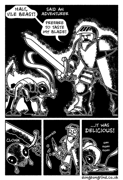 dungeongrind:The Very Hungry Rust Monster is a mini-comic I...
