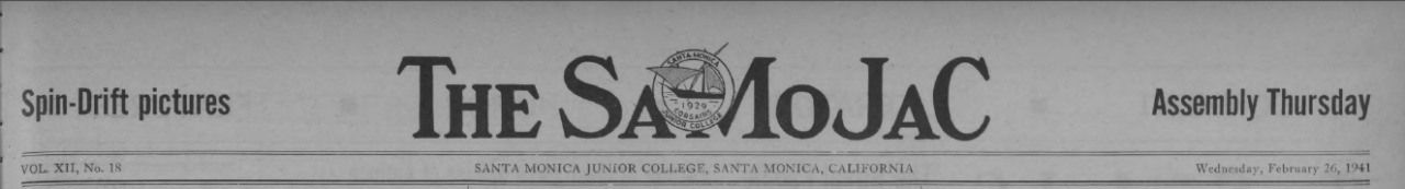 In February 1946, The SaMoJaC, Santa Monica City College’s then-campus newspaper, started a new society column, Tillie Termite. In the very first issue, author Naomi Genser recapped her Friday and Saturday night adventures, which included...