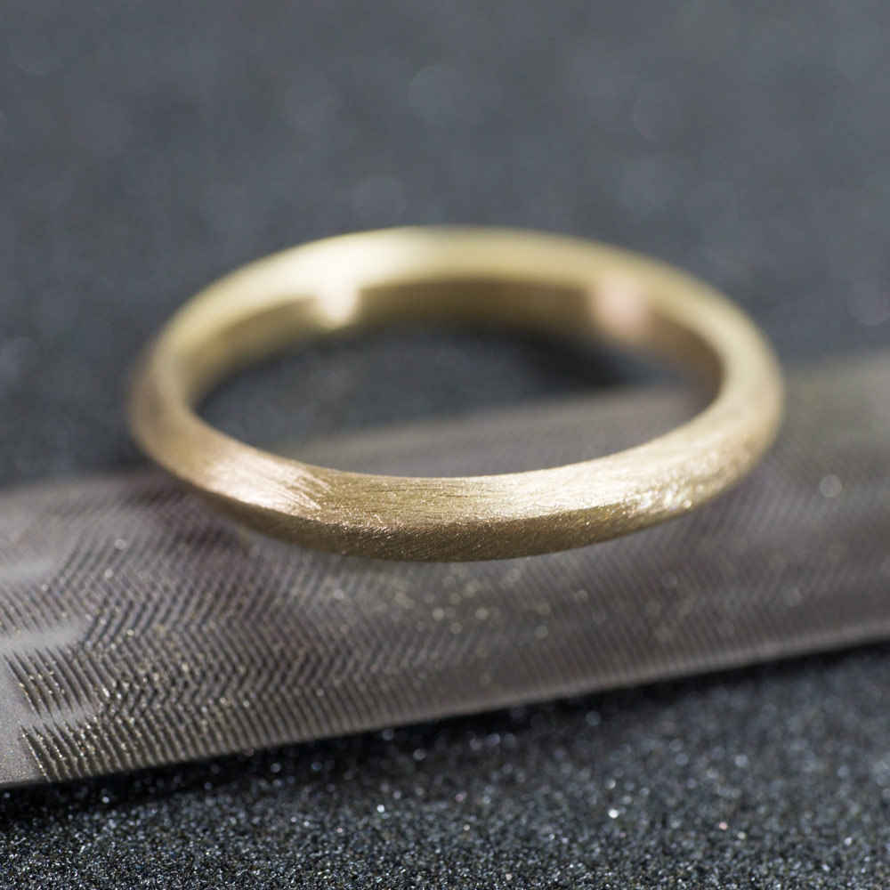 結婚指輪の制作風景　ゴールドリング　ハンドメイドジュエリー