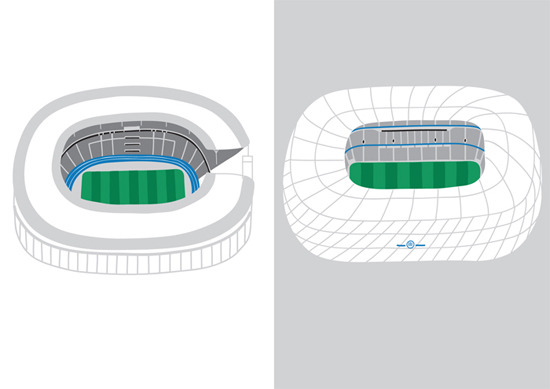 Football Stadiums by Oscar Bolton Green [[MORE]]
So much similarity, yet so many subtleties providing unique visions of a proper home for the game. The finest European stadiums are open, closed, full of color, and grey and white. Each one has its own...