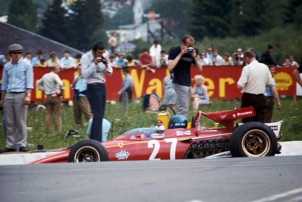 Jacky Ickx (Ferrari) Grand Prix de Belgique - Spa Francorchamps 1970 - Formula 1 HIGH RES photos (Old and New) Facebook (2)