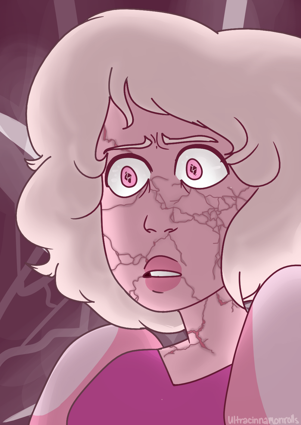 Uhhh jeez do you need a band-aid? 
In other words I can’t figure out how to draw Pink Diamond