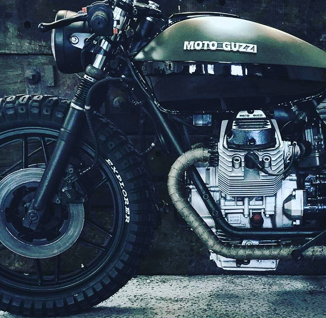overboldmotorco:
â€œ Onz of my favourite brands @moto_guzzi_official by @relicmotorcycles
#twowheelinsta #caferacer #bobber #bratstyle #scrambler #classic #love #kawasaki #lifestyle #hondacb #tattoo #classy #motorcycle #caferacerworld #caferacerxxx...