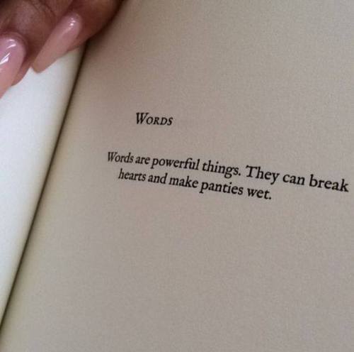 quotesndnotes - Words are powerful things.. —via...