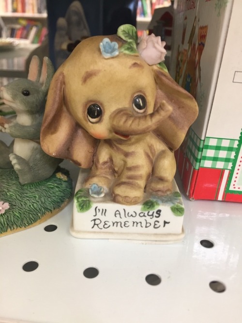 shiftythrifting - An ominous and threatening elephant, two...