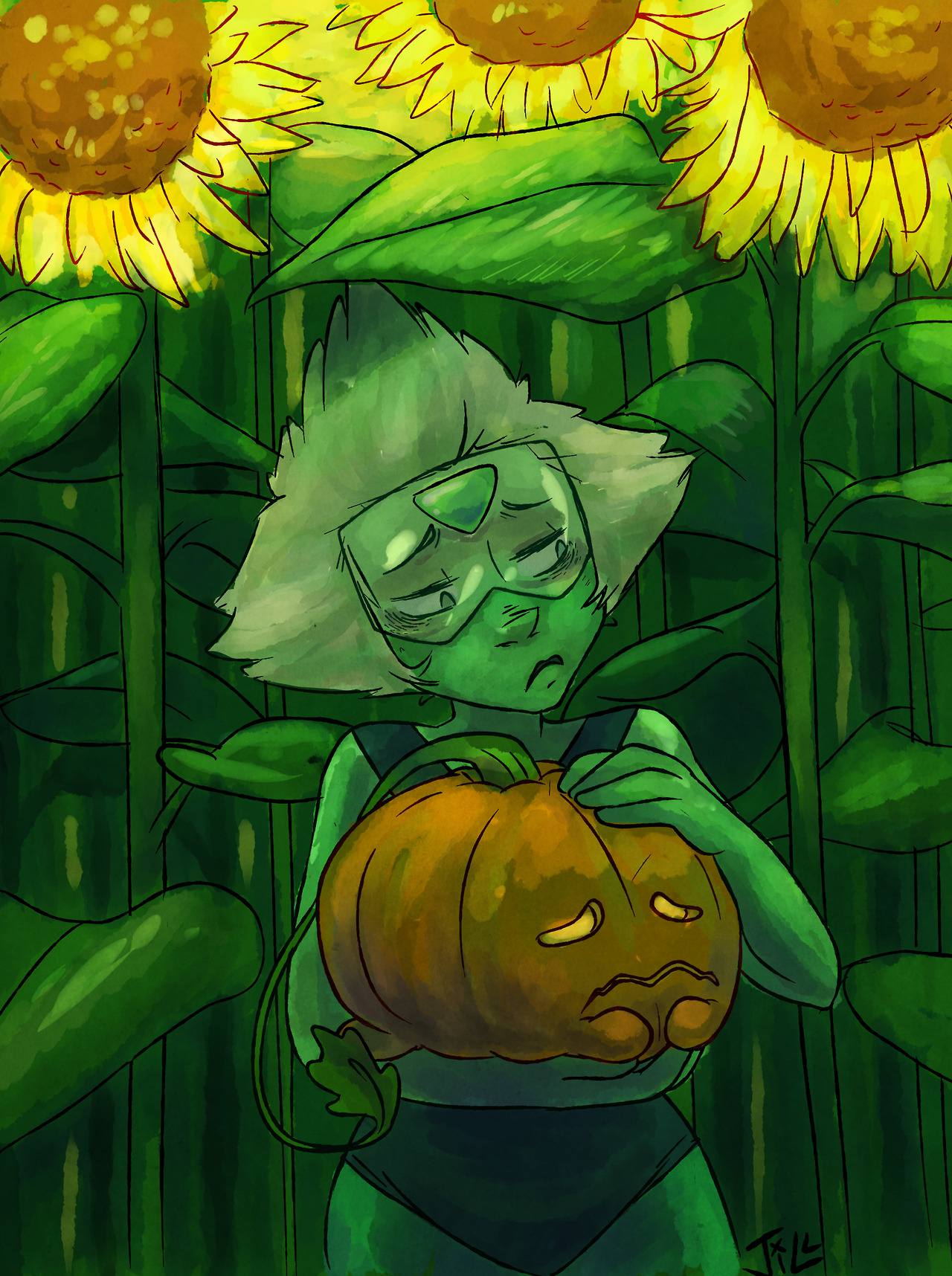 I’m dying, but simultaneously living, peridot cares about her so much, and I can’t handle it. hang in there, green bean.