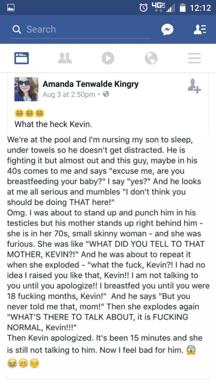 tygermama - durnesque-esque - Kevin’s mom is a hero.I love you...