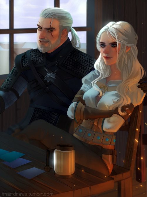 imaridraws:Father and Daughter ♥     The Witcher 3   |Instagram|