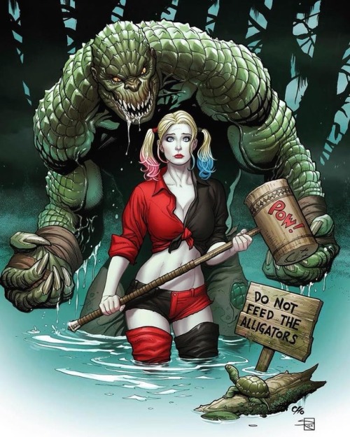 league-of-extraordinarycomics - Harley Quinn & Killer Crock...