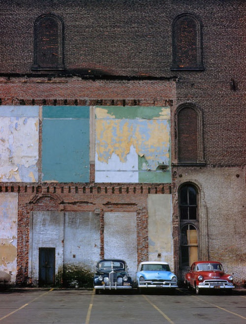 last-picture-show - Fred Herzog, Three Cars, Portland, 1958