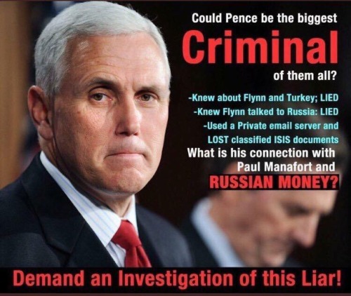 macgregorplaid - Pence is a sleazoid opportunist willing to take...