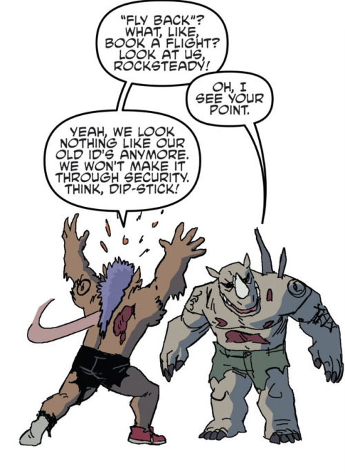 dustinweaver:Bebop and Rocksteady on the importance of having...