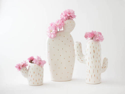 littlealienproducts - Ceramic Cactus Vases byOlisCupboard