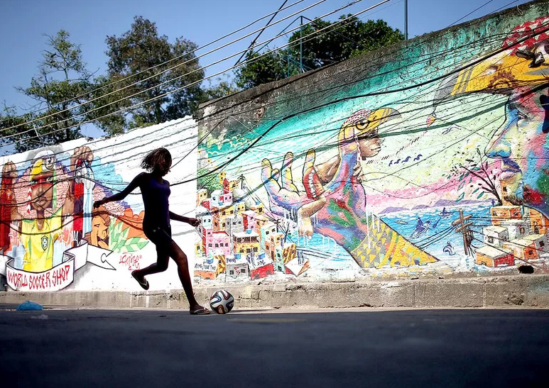 Street art to welcome the World Cup [[MORE]]
Brazil is dealing with plenty of their own issues ahead of June 12, when Neymar and his countrymen will kick-off against Croatia. Brazilians are by no means solely focused on the World Cup with widespread...