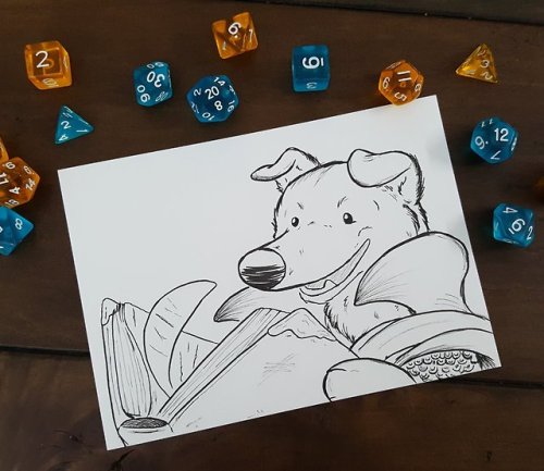 It’s DnDoggos inktober day 2! “The Cleric”
