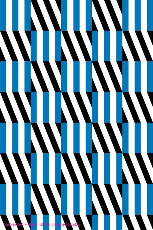 graphicdesignclub - Kapitza - Geometric Pattern of the Day - Blue...