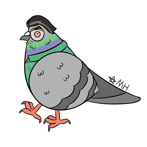 tmbgareok - A few years ago I drew Mr. Flansburgh as a pigeon...