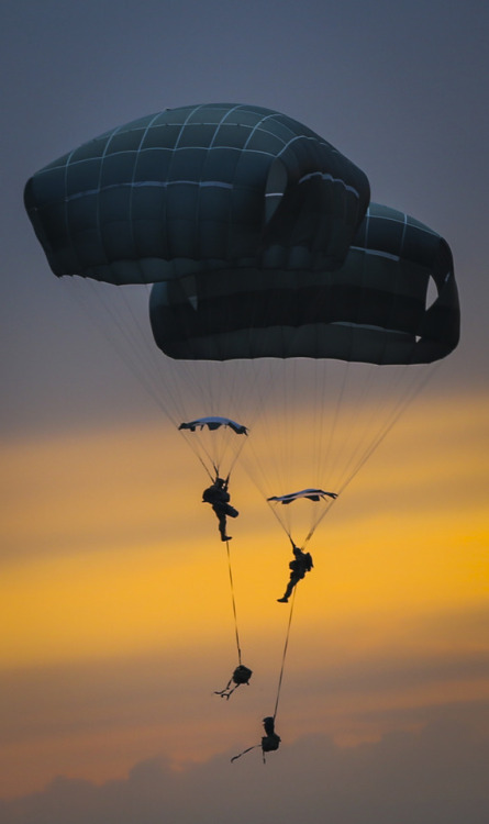 U.S. Army Paratroopers from 173rd Airborne Brigade, perform a...