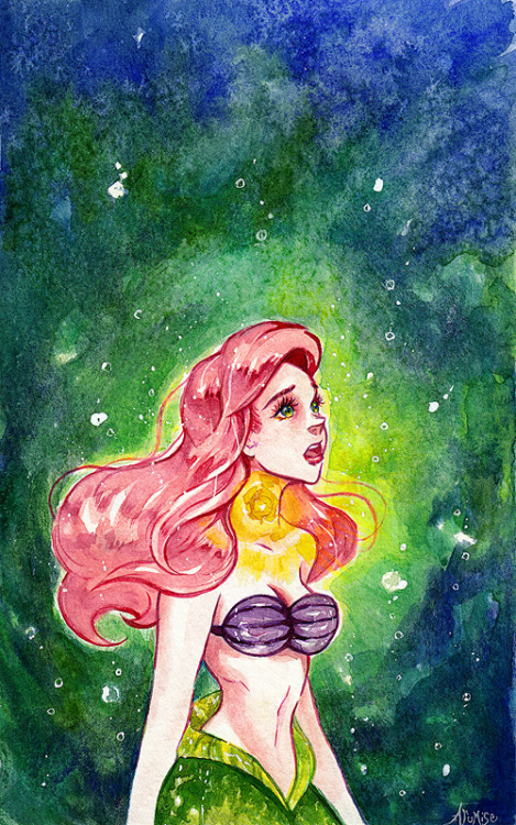 princessesfanarts - The Little Mermaid - Ariel by arumise