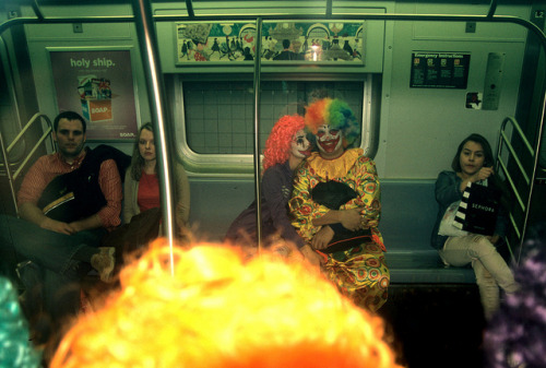 imshootingfilm - Halloween in the New York’s subway in the 1980’s...