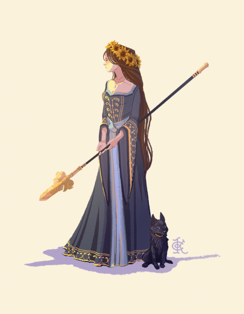 caitlynkurilich - Princess of Wands, Digital Media, 11″ x 14″,...