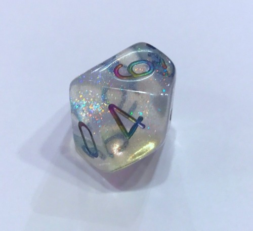 battlecrazed-axe-mage - Crystal rainbow confetti d10 