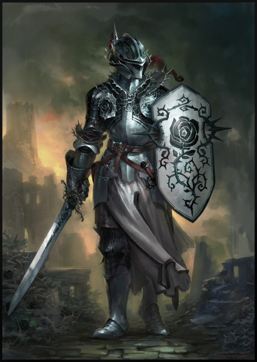 quarkmaster:Knight of The Black roseFan art I did based on...