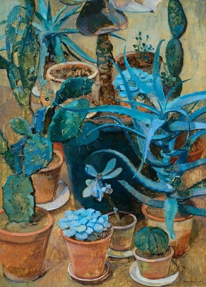 cactus-in-art - Herman Vreedenburgh (Dutch, 1887-1956)Still Life...