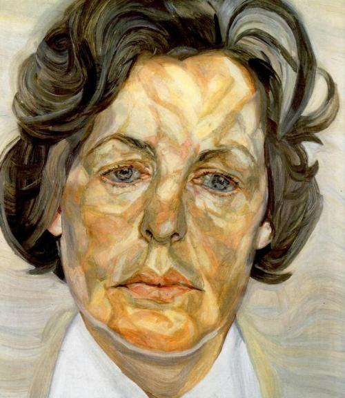 expressionism-art:Woman in a White Shirt, 1956, Lucian Freud...