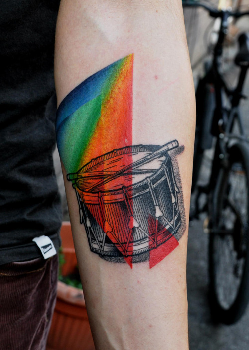 drum tattoo on Tumblr