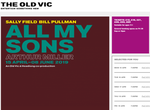 odilecheng - All My Sons —— Old Vic —— 15 April - 08 June...