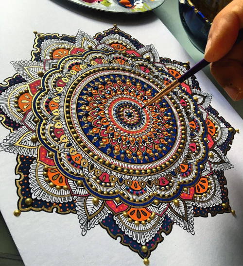 3rdquartermoon - wordsnquotes - Ornate Mandala Designs by Asmahan...