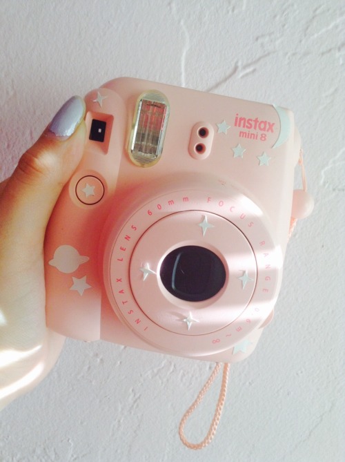pink camera on Tumblr